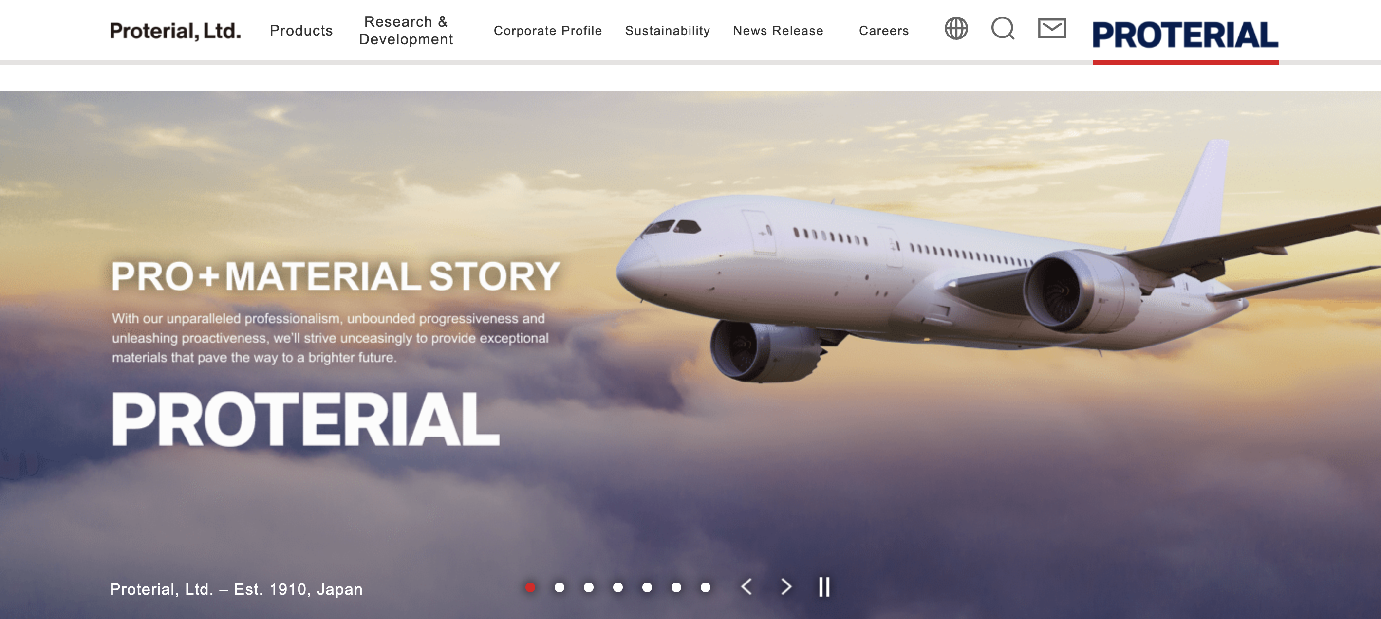 Proterial Website