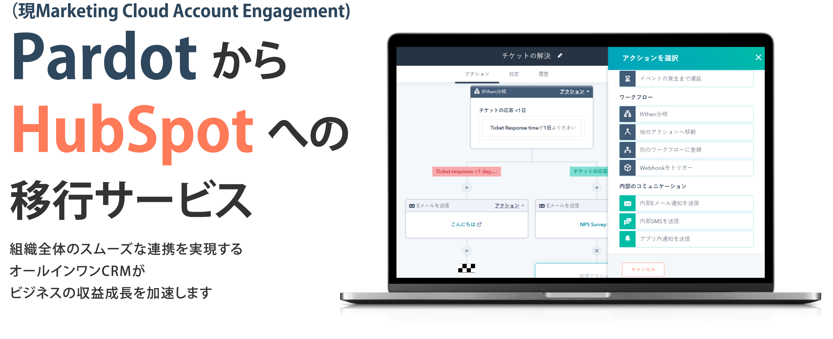 Marketing Cloud Account EngagementからHubSpotへの移行サービス