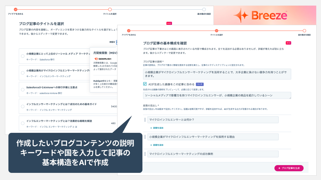 HubSpot「Breeze」でAI活用を強化
